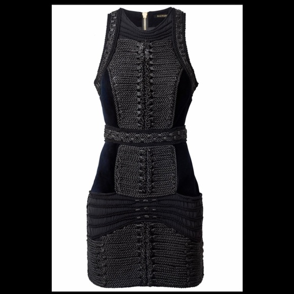 *SOLD* Authentic Balmain x H&M velvet rope mini dress - Picture 2 of 8